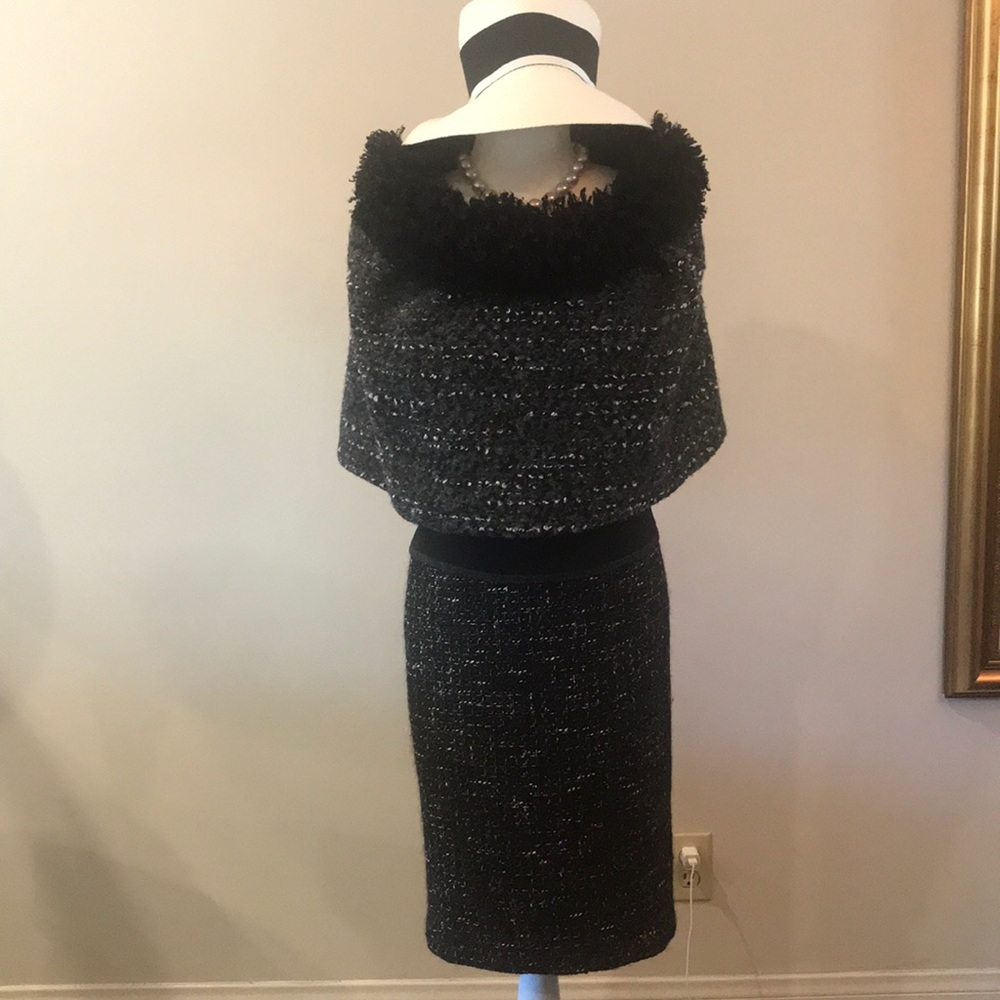 Two pice Poncho and skirt.